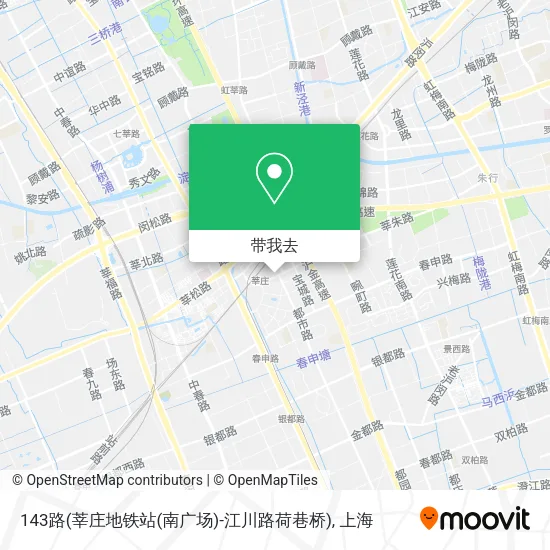143路(莘庄地铁站(南广场)-江川路荷巷桥)地图