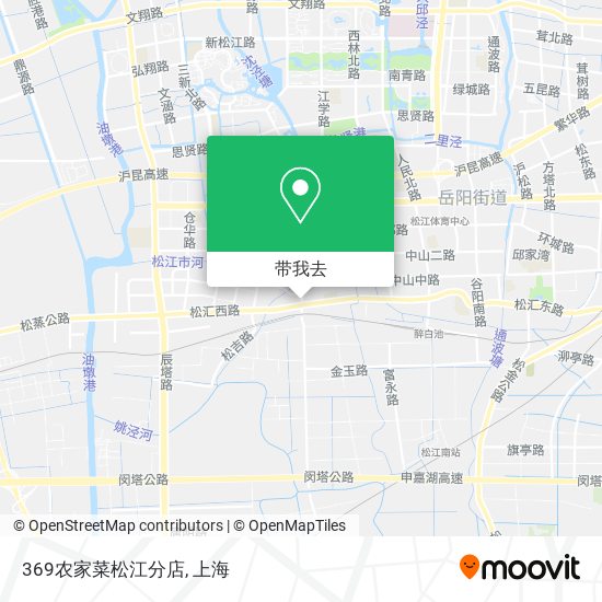 369农家菜松江分店地图