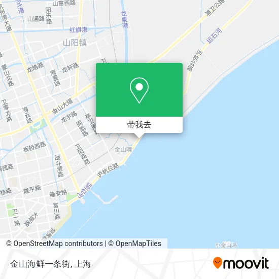 金山海鲜一条街地图