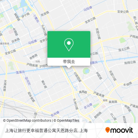 上海让旅行更幸福普通公寓天恩路分店地图