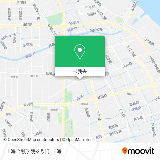 上海金融学院-2号门地图
