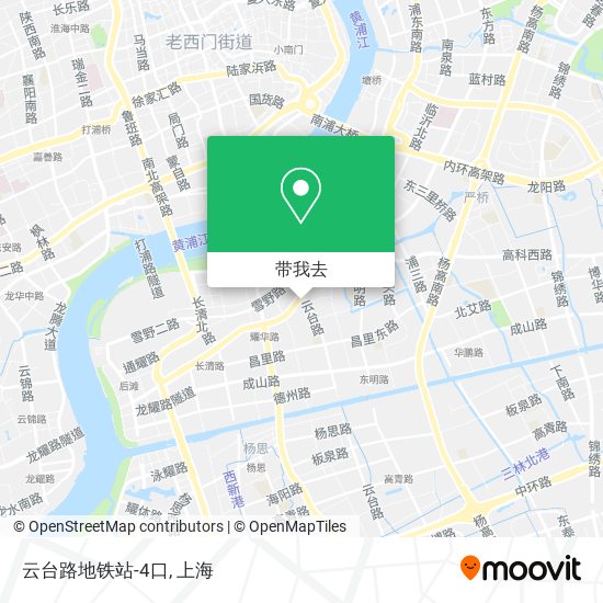 云台路地铁站-4口地图