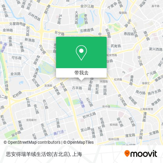 思安得瑞羊绒生活馆(古北店)地图