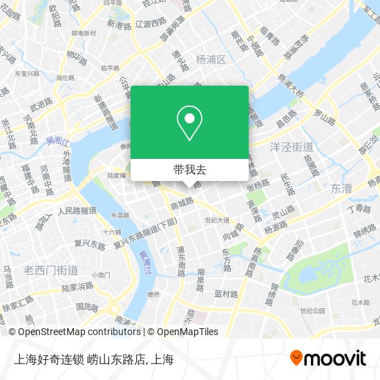 上海好奇连锁 崂山东路店地图