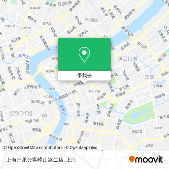 上海芒果公寓崂山路二店地图