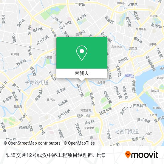 轨道交通12号线汉中路工程项目经理部地图