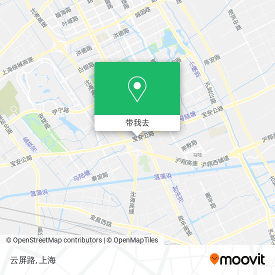 云屏路地图
