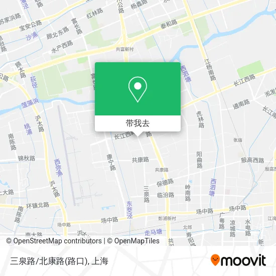 三泉路/北康路(路口)地图