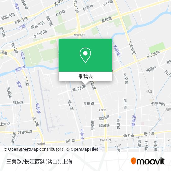 三泉路/长江西路(路口)地图