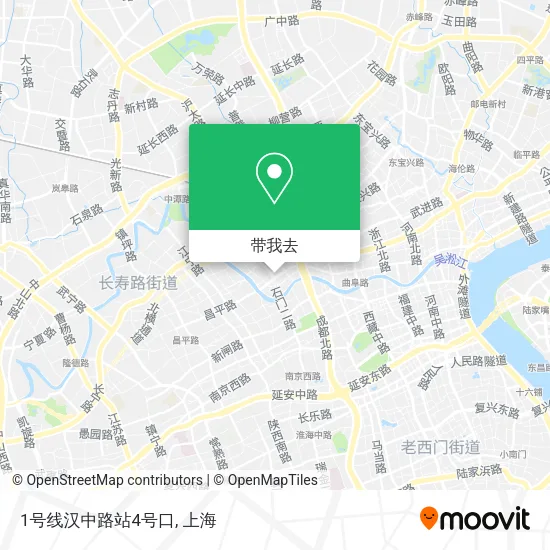 1号线汉中路站4号口地图