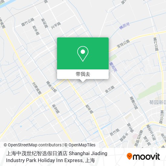 上海中茂世纪智选假日酒店 Shanghai Jiading Industry Park Holiday Inn Express地图