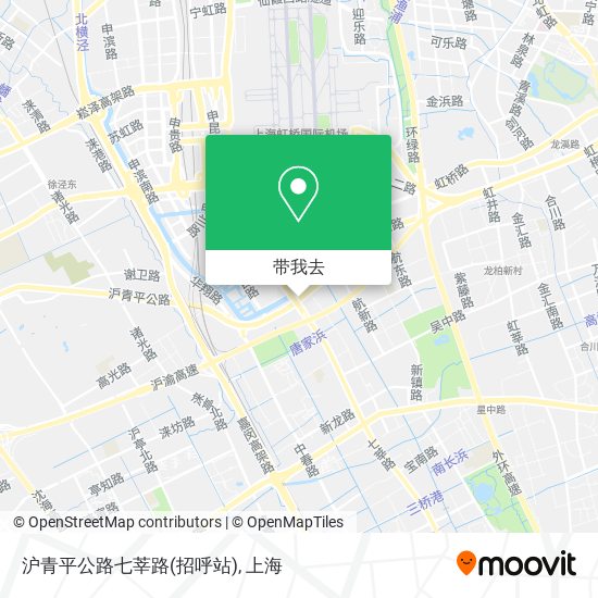 沪青平公路七莘路(招呼站)地图