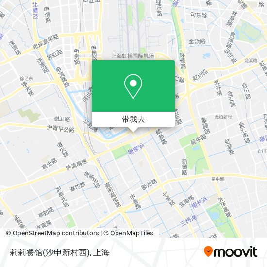 莉莉餐馆(沙申新村西)地图