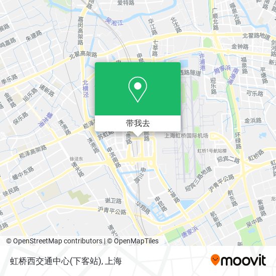虹桥西交通中心(下客站)地图