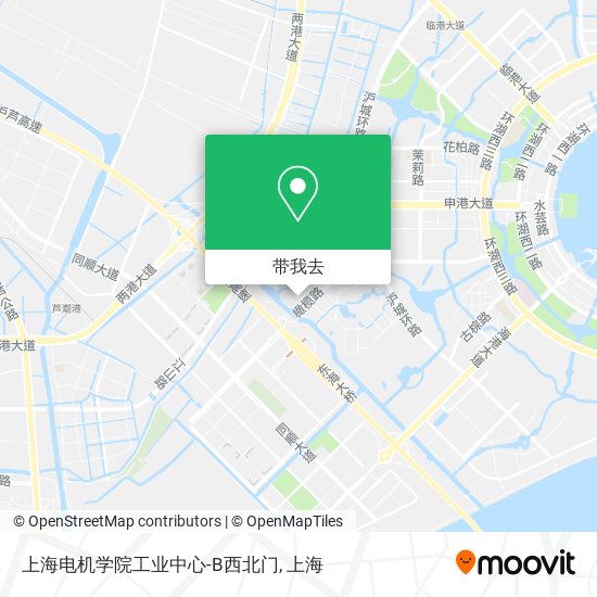 上海电机学院工业中心-B西北门地图