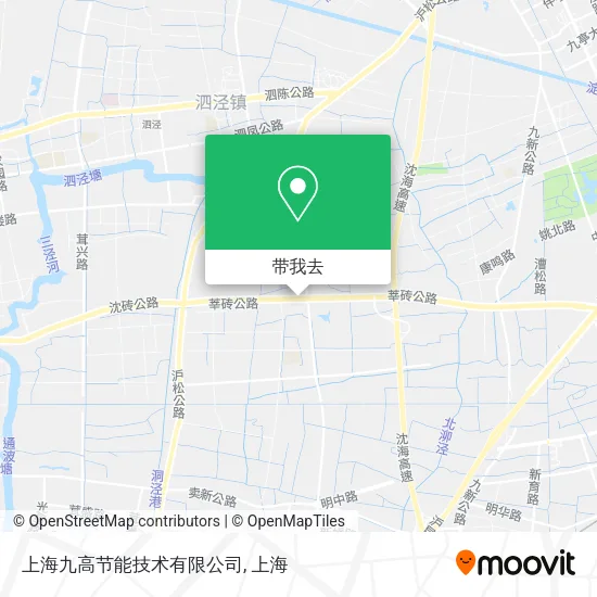 上海九高节能技术有限公司地图