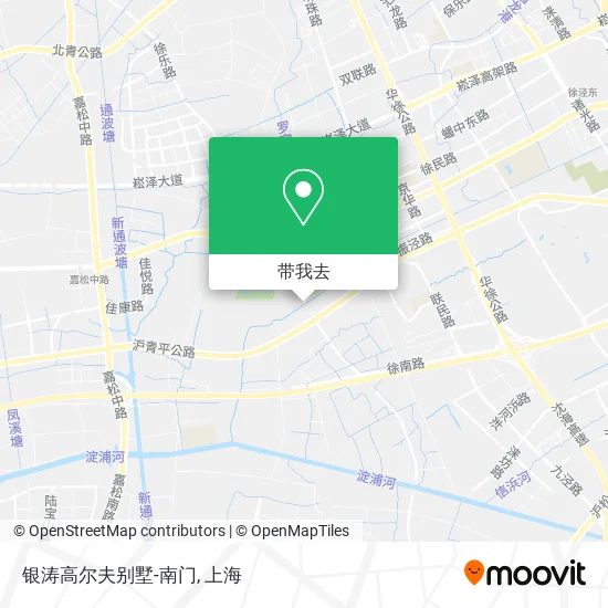银涛高尔夫别墅-南门地图