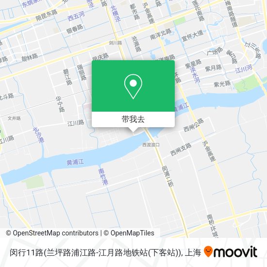 闵行11路(兰坪路浦江路-江月路地铁站(下客站))地图
