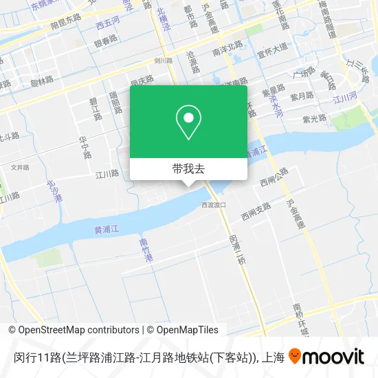 闵行11路(兰坪路浦江路-江月路地铁站(下客站))地图