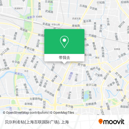贝尔利名钻(上海百联国际广场)地图