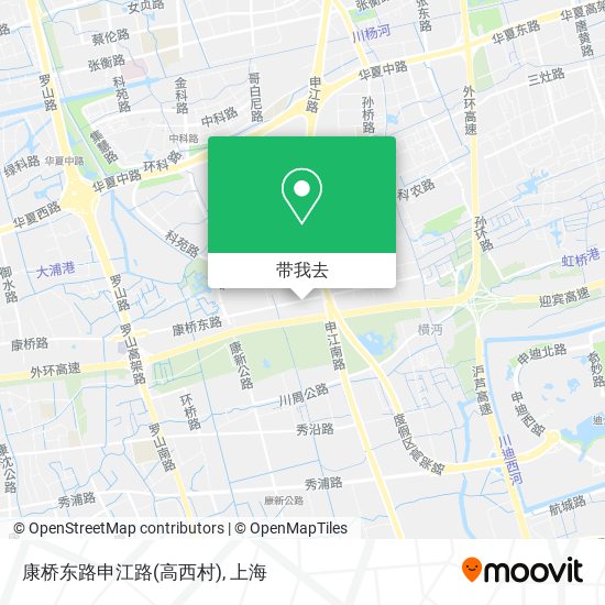康桥东路申江路(高西村)地图