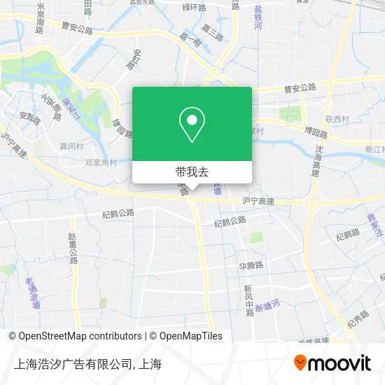 上海浩汐广告有限公司地图