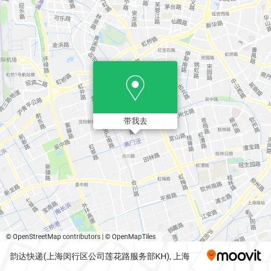 韵达快递(上海闵行区公司莲花路服务部KH)地图