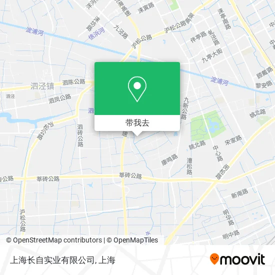上海长自实业有限公司地图