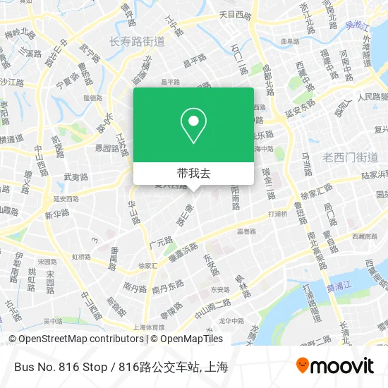 Bus No. 816 Stop / 816路公交车站地图