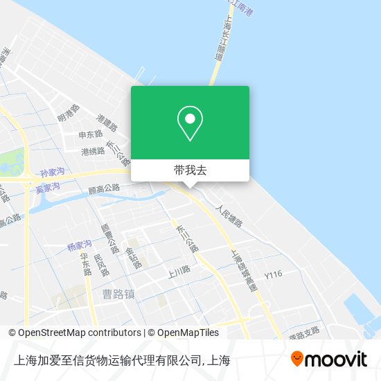 上海加爱至信货物运输代理有限公司地图