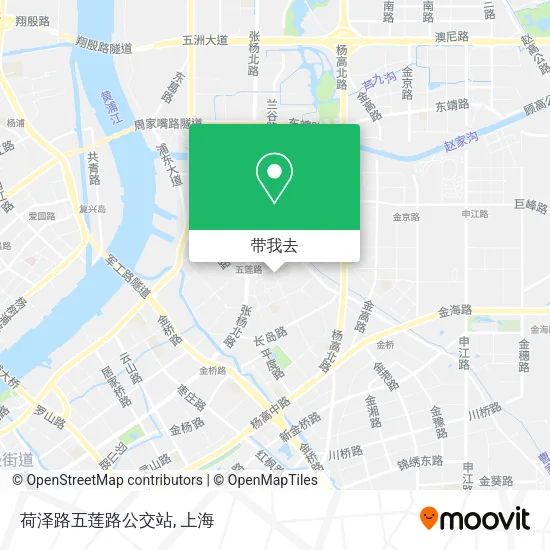 荷泽路五莲路公交站地图