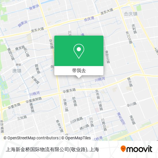 上海新金桥国际物流有限公司(敬业路)地图