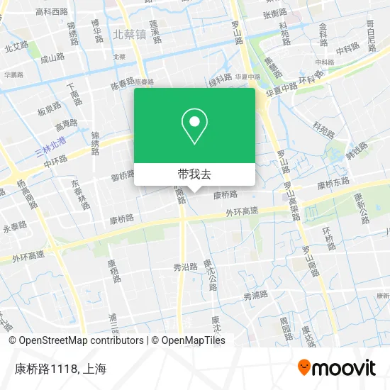 康桥路1118地图