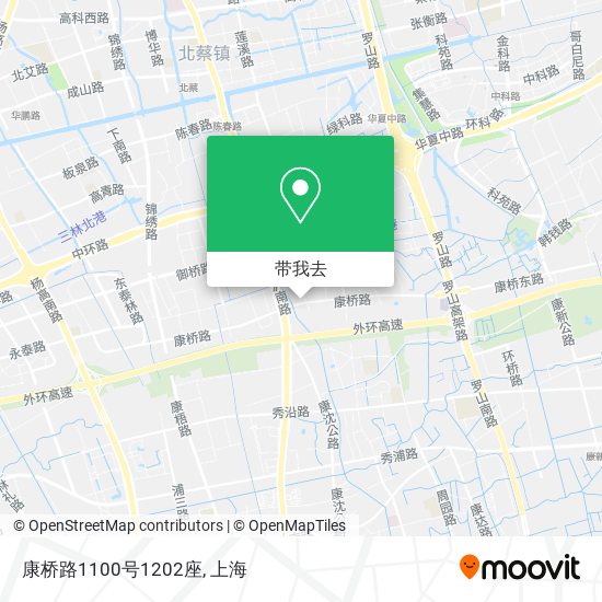 康桥路1100号1202座地图