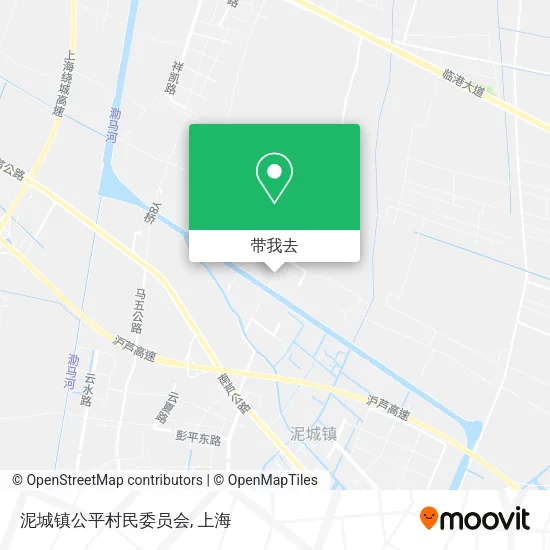 泥城镇公平村民委员会地图