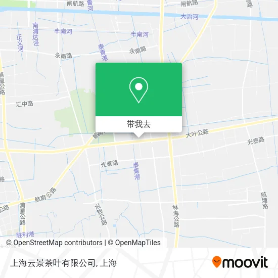 上海云景茶叶有限公司地图