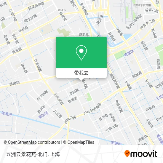 五洲云景花苑-北门地图