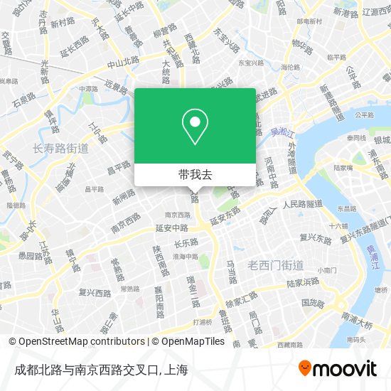 成都北路与南京西路交叉口地图