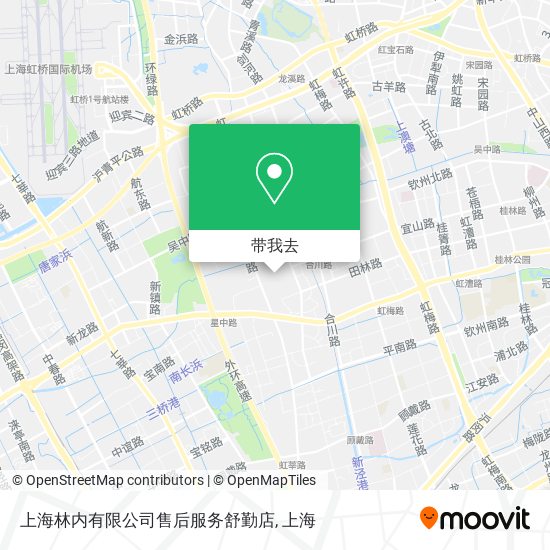 上海林内有限公司售后服务舒勤店地图
