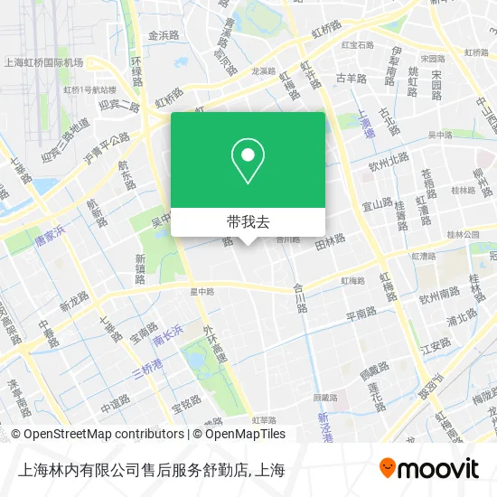 上海林内有限公司售后服务舒勤店地图