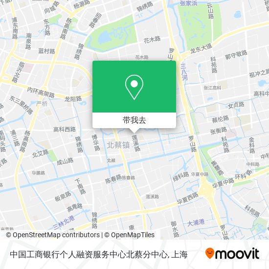 中国工商银行个人融资服务中心北蔡分中心地图