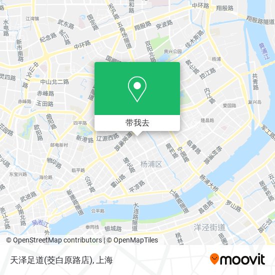 天泽足道(茭白原路店)地图