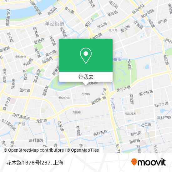 花木路1378号l287地图