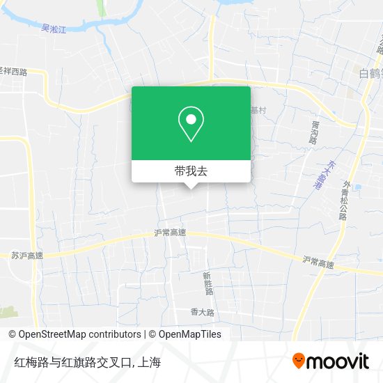 红梅路与红旗路交叉口地图