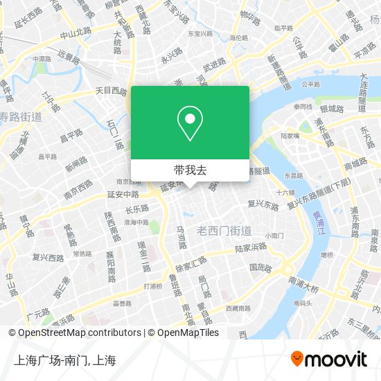 上海广场-南门地图