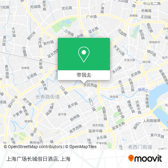 上海广场长城假日酒店地图