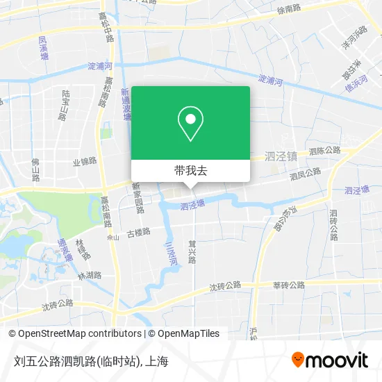 刘五公路泗凯路(临时站)地图