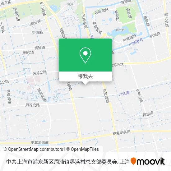 中共上海市浦东新区周浦镇界浜村总支部委员会地图