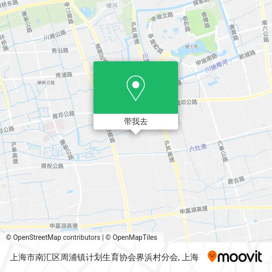 上海市南汇区周浦镇计划生育协会界浜村分会地图