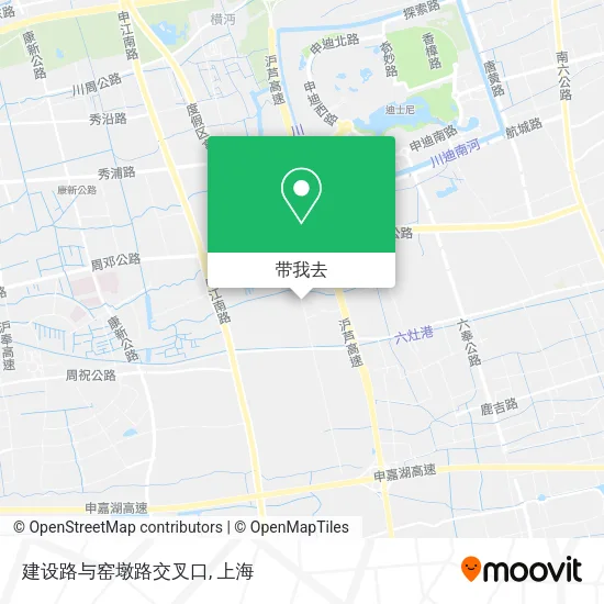 建设路与窑墩路交叉口地图